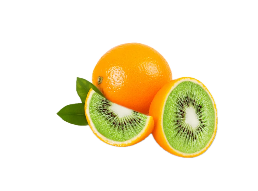Fusion orange et kiwi